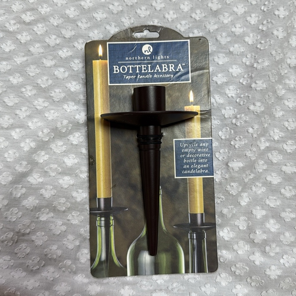 Northern Lights Bottelabra Taper Candle Accessory